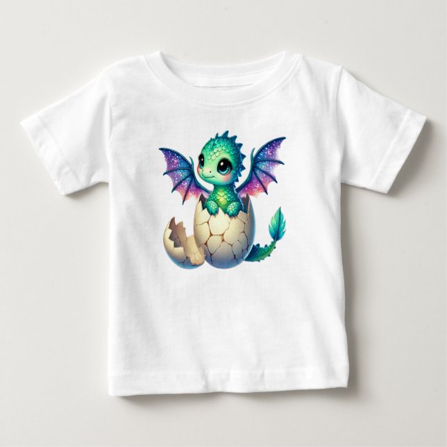 Camiseta para el bebé Dragón (Anverso)