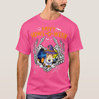 Camiseta Para el corazón del esqueleto del Terrier Feliz Ho