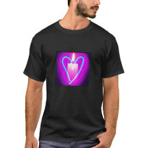 Camiseta para el corazón y la llama