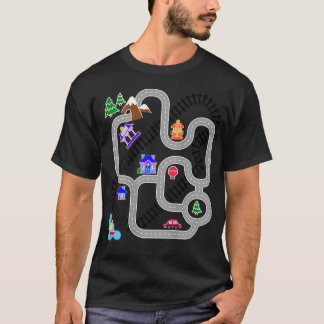 Camiseta Para el Día del Padre Alfombra de Juego de Tren de