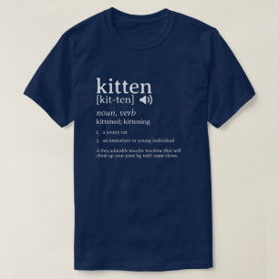 Camiseta para el diccionario de definición de Kitt