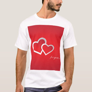 Camiseta Para el diseño de corazones El día de San Valentín