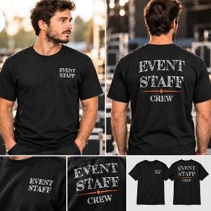 Camiseta para el equipo de personal de eventos