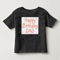 Camiseta para el feliz cumpleaños de DAD