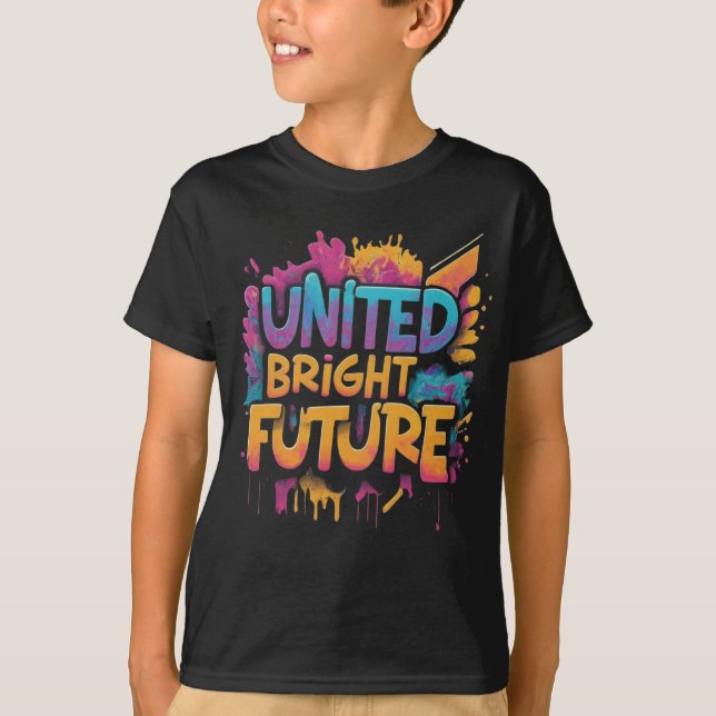 Camiseta para el futuro brillante del Espíritu Uni (Anverso)