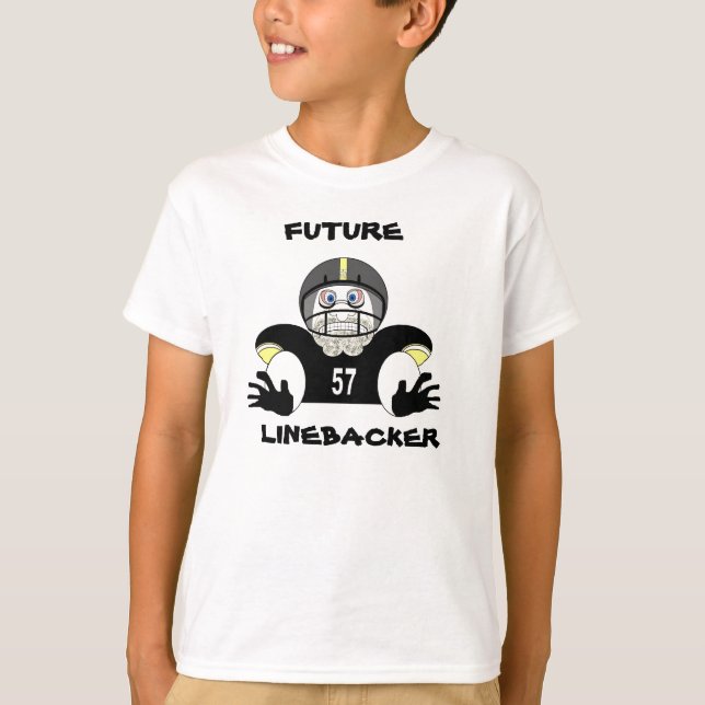 Camiseta para el futuro de Linebacker para niños (Anverso)