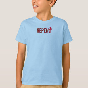 Camiseta para ÉL (juventud): ARREPENTIDO + Actúa el 3:19