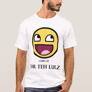 Camiseta Para el Lulz (luz y negro)