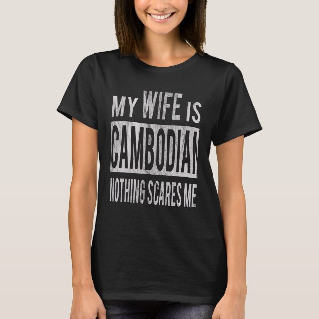 Camiseta Para el mejor esposo de la esposa camboyana Camboy (Anverso)