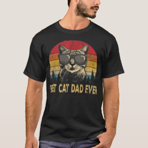 Camiseta para el mejor gato del padre de padre