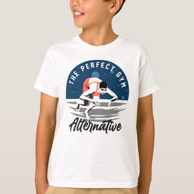 Camiseta Para El Nadador - La Alternativa Perfecta Para El  (Anverso)