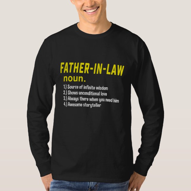 Camiseta Para el padre en la definición de la ley una leyen (Anverso)