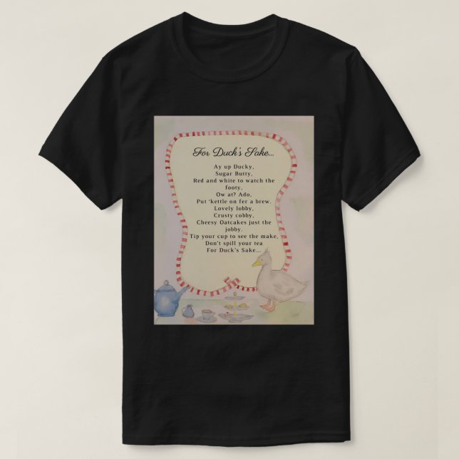 Camiseta Para el sake de los pavos (Diseño del anverso)