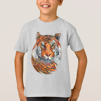 Camiseta para el TIGRE SALVAJE del muchacho