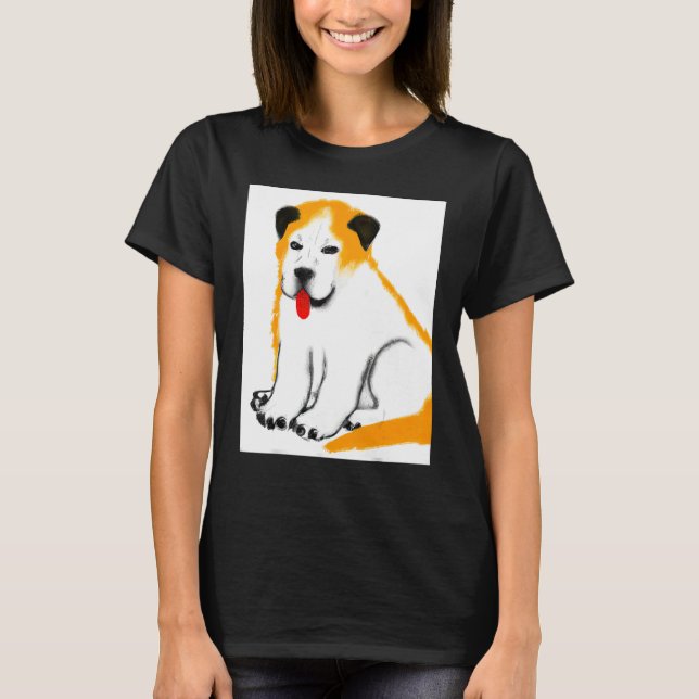 Camiseta Para El Ventilador De Cachorro En Estilo Arte Perr (Anverso)