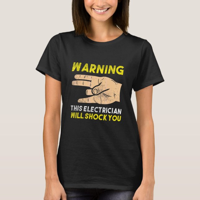 Camiseta Para Electricistas Cable Ampere Electrical (Anverso)