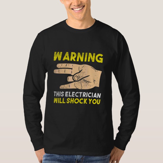 Camiseta Para Electricistas Cable Ampere Electrical (Anverso)