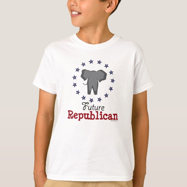 Camiseta para elefantes republicanos futuros niños (Anverso)