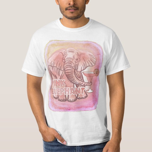 Camiseta para elefantes rosados (Anverso)