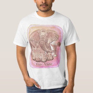 Camiseta para elefantes rosados