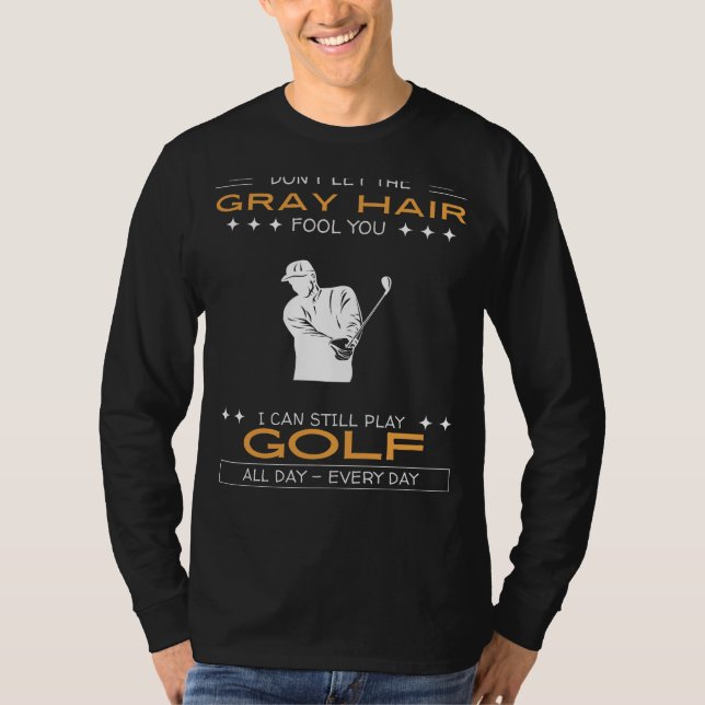 Camiseta para entusiastas del golf - Desafía el ca (Anverso)
