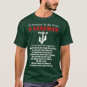 Camiseta Para Estar Con Un Lineman Funny Lineman Cita Regal