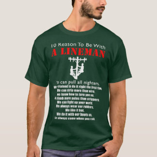 Camiseta Para Estar Con Un Lineman Funny Lineman Cita Regal