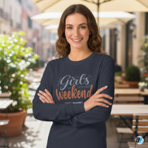 Camiseta para fin de semana de chicas con ubicació