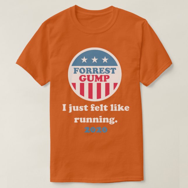 Camiseta Para Forrest Gump 2020 solo me sentía como corrien (Diseño del anverso)