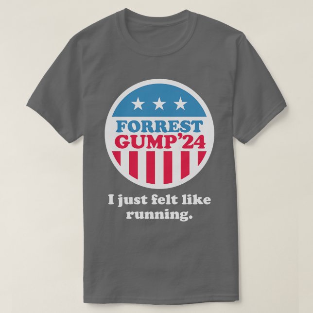 Camiseta Para Forrest Gump 24, me sentí como corriendo (Diseño del anverso)