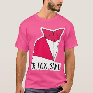 Camiseta Para Fox Sake Origami Geométrica Fox