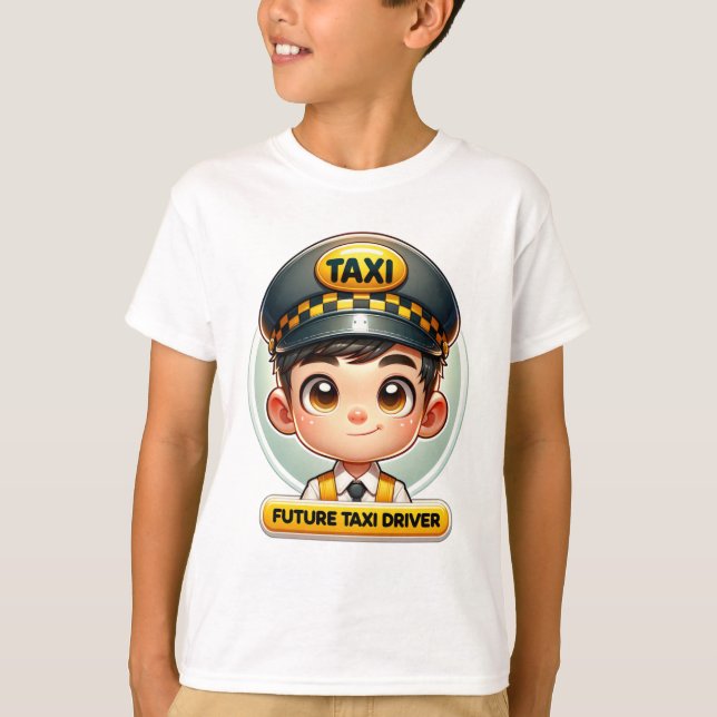 Camiseta para futuros conductores de taxis - Perso (Anverso)