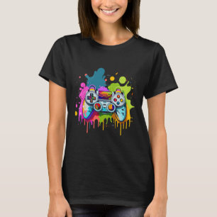 Camiseta Para gamers Paint Controller Gaming Appartal Video