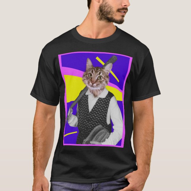 Camiseta para gato de béisbol (Anverso)