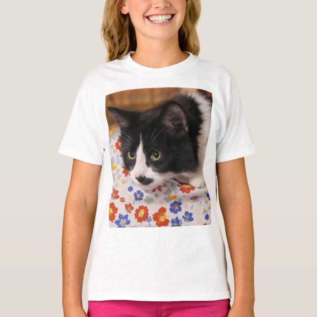 Camiseta para gato de Tuxedo (Anverso)
