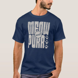 Camiseta para gato Meow y Purr