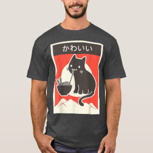 Camiseta para gatos de Ramen Kawaii Anime Tee rega