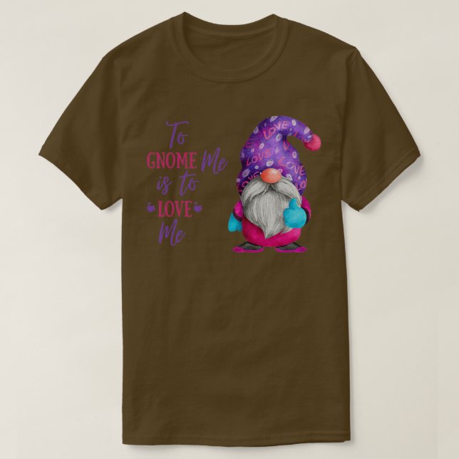 Camiseta Para gnome es amarme  (Diseño del anverso)