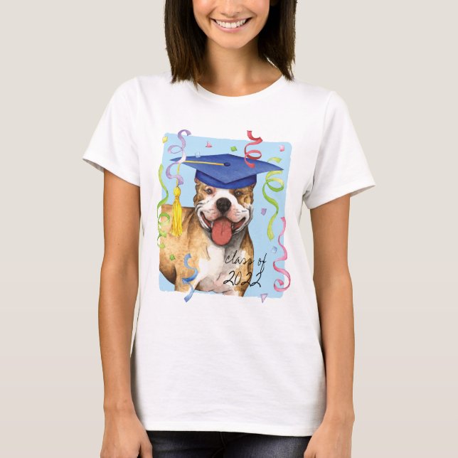 Camiseta para graduados de Pit Bull (Anverso)