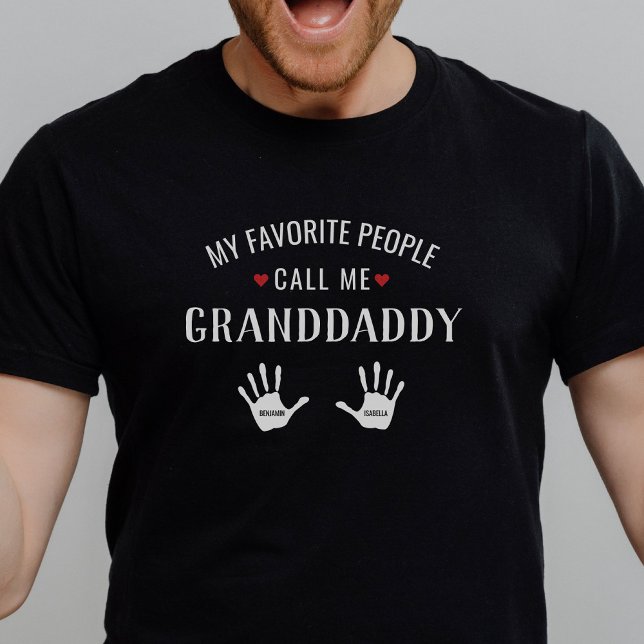 Camiseta Para GrandDad con 2 nietos nombres personalizados (Subido por el creador)