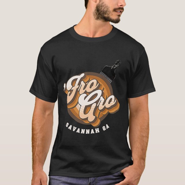 Camiseta Para Gro Savannah Georgia Afro Acopio levantado pu (Anverso)