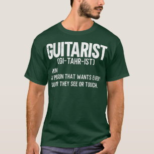 Camiseta Para guitarrista y músico, fanático de la música y