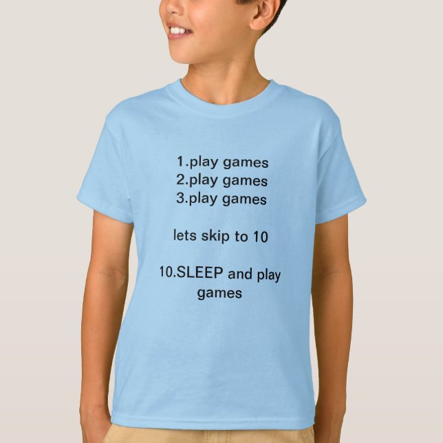 Camiseta Para hacer juegos de los juegos 3.play de (Anverso)