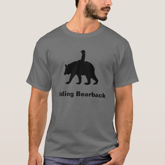 Camiseta para hombre a pelo que monta (Anverso)