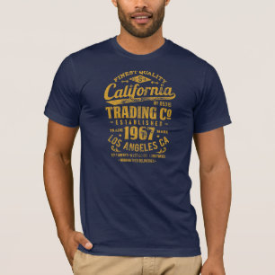 Camiseta para hombre americana del vintage