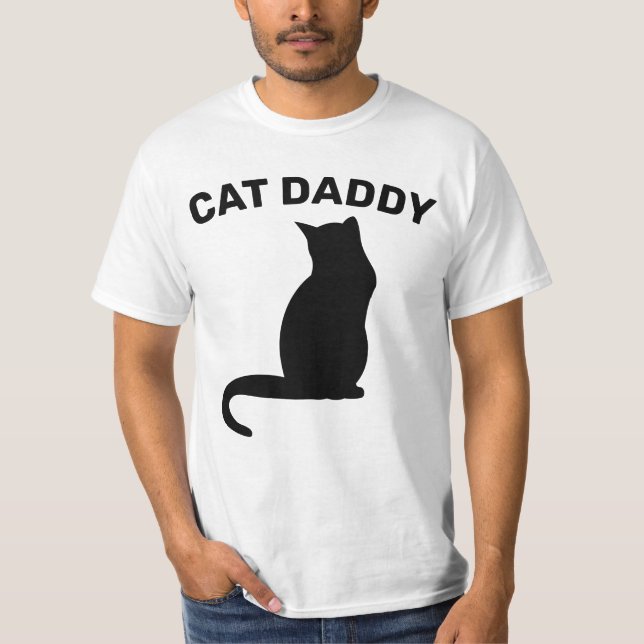 Camiseta para hombre CAT DAD (CAT DADDY) (Anverso)