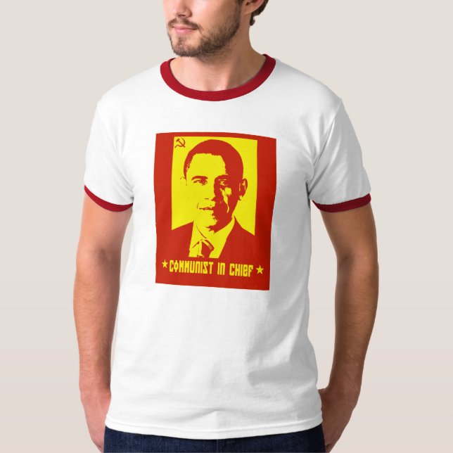 Camiseta para hombre comunista anti del campanero (Anverso)