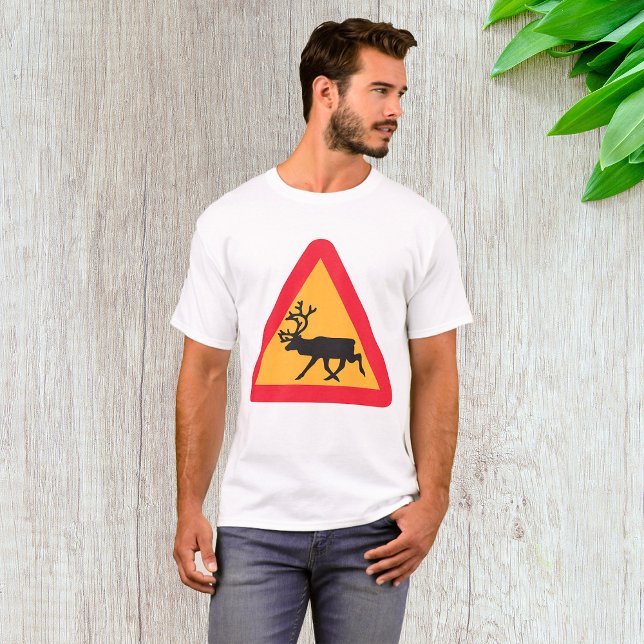 Camiseta para hombre con señal de cruce de ciervos (Subido por el creador)
