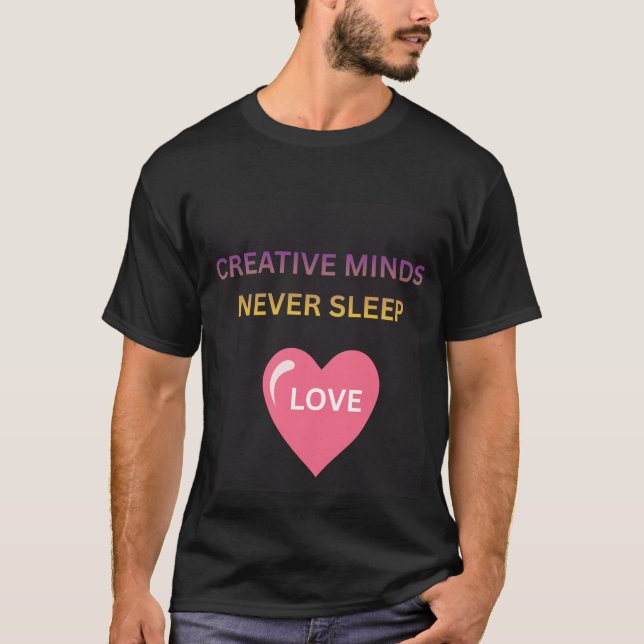 Camiseta para hombre Creative Minds Never Sleeps L (Anverso)