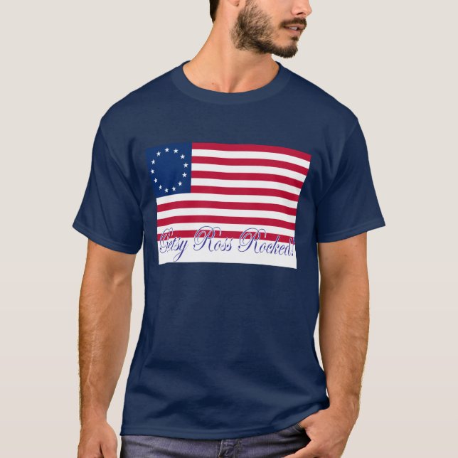 camiseta para hombre de Betsy Ross (Anverso)